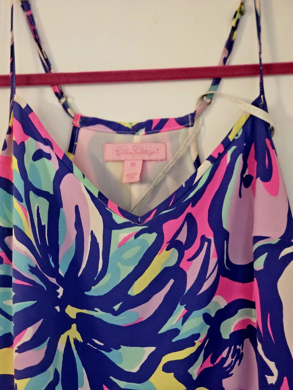 Lilly Pulitzer Multicolor Mini Dress - Pink, Blue, Yellow
